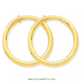 14k Non-Pierced Hoop Earrings