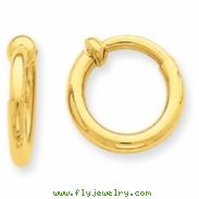 14k Non-Pierced Hoop Earrings