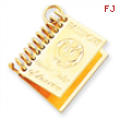 14k Passport Charm