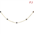 14K Peacock Freshwater Cultured Pearl Necklace chain