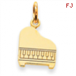 14k Piano Charm