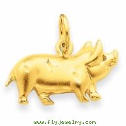 14k Pig Charm