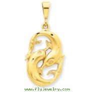 14k Pisces Zodiac Charm