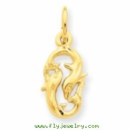 14k Pisces Zodiac Charm