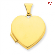 14k Plain Heart Locket