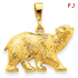 14k Polar Bear Charm