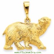 14k Polar Bear Charm