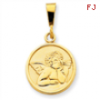 14k Polished & Satin Raphael Angel Pendant