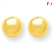 14k Polished 10mm Ball Post Earrings