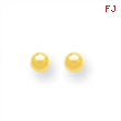 14k Polished 4mm Ball Post Earrings