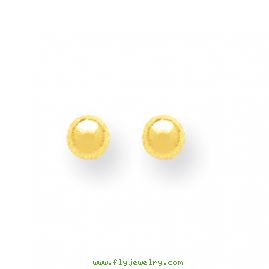 14k Polished 4mm Ball Post Earrings