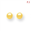 14k Polished 5mm Ball Post Earrings