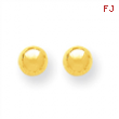 14k Polished 6mm Ball Post Earrings