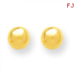 14k Polished 7mm Ball Post Earrings