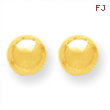 14k Polished 9.0mm Ball Post Earrings