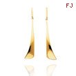 14K Polished Abstract Dangle Earrings