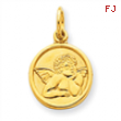 14k Polished Angel Charm