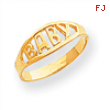 14k Polished Baby Ring