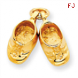 14k Polished Baby Shoes Charm