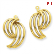 14k Polished Fancy Earring Jackets