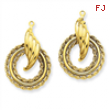 14k Polished Fancy Earring Jackets