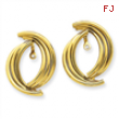 14k Polished Fancy Earring Jackets