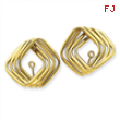 14k Polished Fancy Earring Jackets