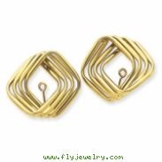 14k Polished Fancy Earring Jackets