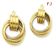 14k Polished Fancy Earring Jackets