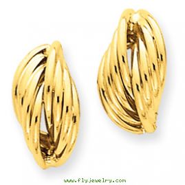 14k Polished Fancy Post Earrings