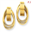 14k Polished Fancy Post Earrings