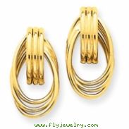 14k Polished Fancy Post Earrings