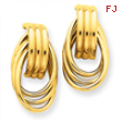 14k Polished Fancy Post Earrings