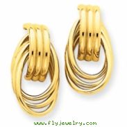 14k Polished Fancy Post Earrings