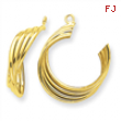 14k Polished Hoop Earring Jackets