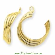 14k Polished Hoop Earring Jackets