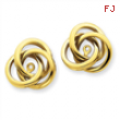 14k Polished Love Knot Earring Jackets