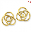 14k Polished Love Knot Earring Jackets