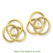 14k Polished Love Knot Earring Jackets