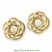 14k Polished Love Knot Earring Jackets