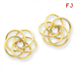 14k Polished Love Knot Post Earrings