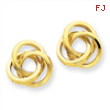 14k Polished Love Knot Post Earrings