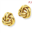 14k Polished Love Knot Post Earrings