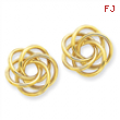 14k Polished Love Knot Post Earrings