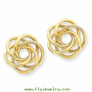 14k Polished Love Knot Post Earrings