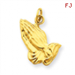 14k Praying Hands Charm