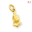 14k Praying Hands Charm