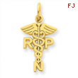 14k Registered Nurse Practitioner Charm