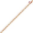 14k Rose Gold 0.7mm Rope Chain