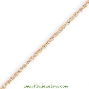 14k Rose Gold 0.7mm Rope Chain